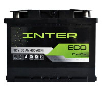 Автомобильный аккумулятор INTER Eco 6СТ-60Ah АзЕ 480A 4820219073529