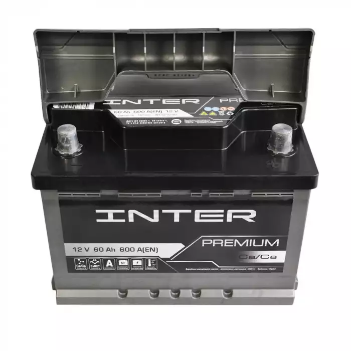 Автомобільний акумулятор INTER Premium 6СТ-60Ah АзЕ 600A 4820219073680