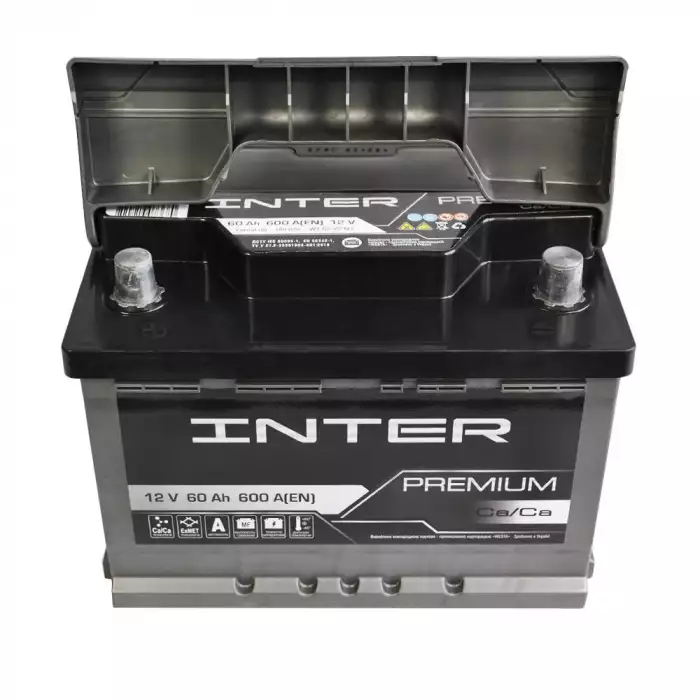 Автомобільний акумулятор INTER Premium 6СТ-60Ah Аз 600A 4820219073697