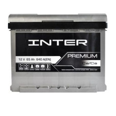 Автомобільний акумулятор INTER Premium 6СТ-65Ah Аз 640A 4820219073710