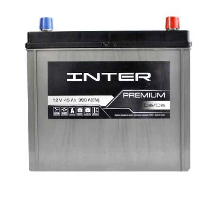 Автомобильный аккумулятор INTER Premium Asia 6СТ-45Ah АзЕ 390A 4820219073819