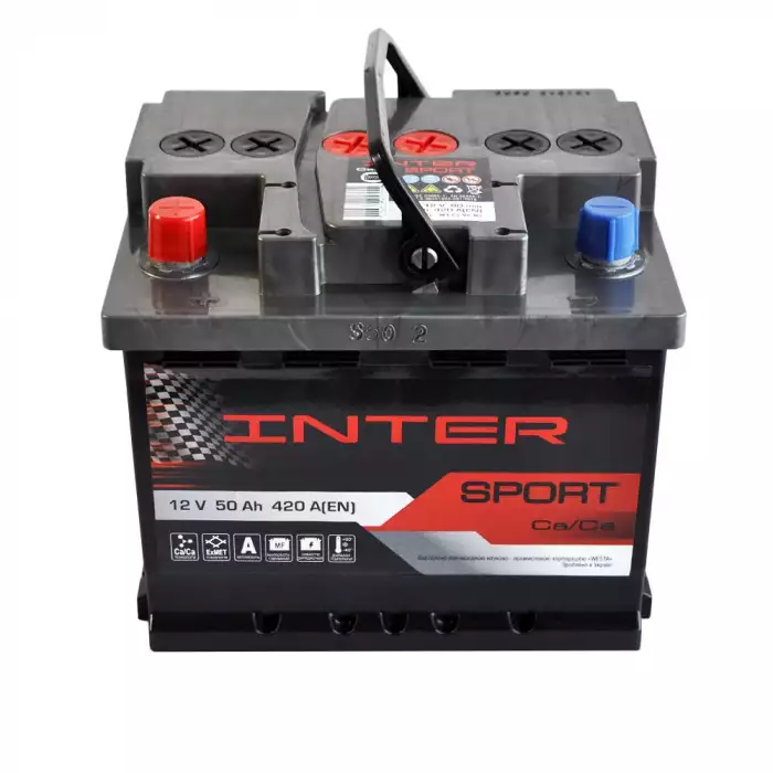 Автомобільний акумулятор INTER Sport 6СТ-50Ah Аз 420A 4820219073901