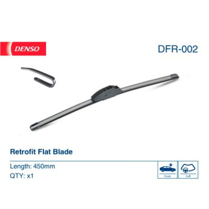 Щётка стеклоочистителя DENSO Wiper Blade бескаркасная 450мм DFR-002