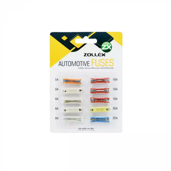 Запобіжник Zollex 5А 7.5а 10А 15А 20А 25А 30А VAZ 12005