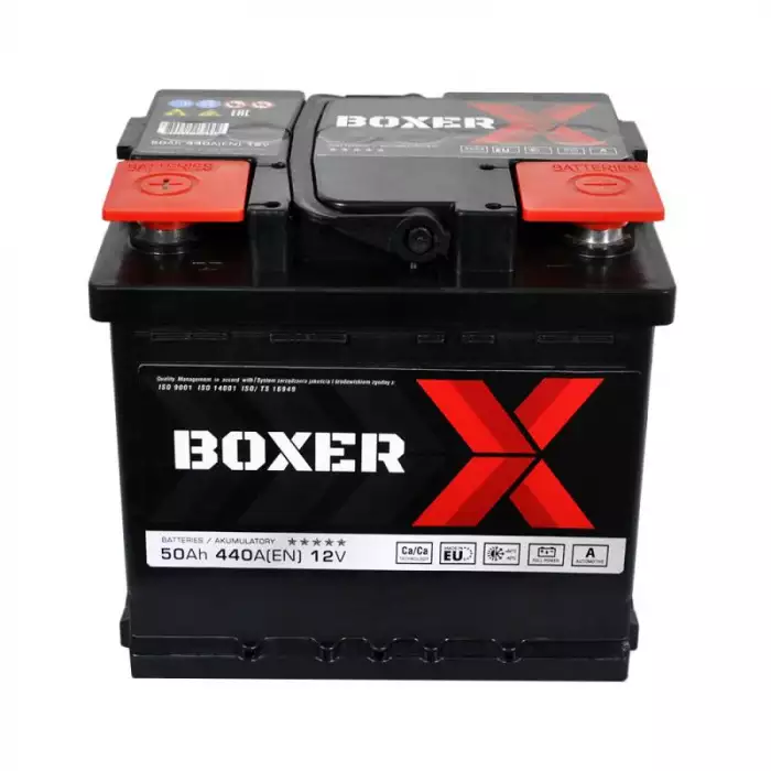Автомобільний акумулятор BOXER 6СТ-50Ah Аз 440A 545 81bx