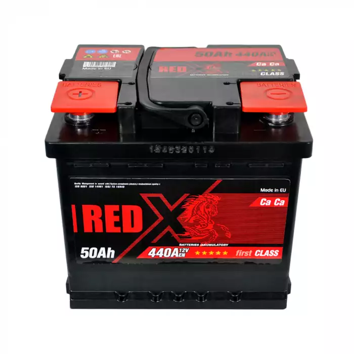Автомобільний акумулятор RED X 6СТ-50Ah Аз 440A 545 81rx