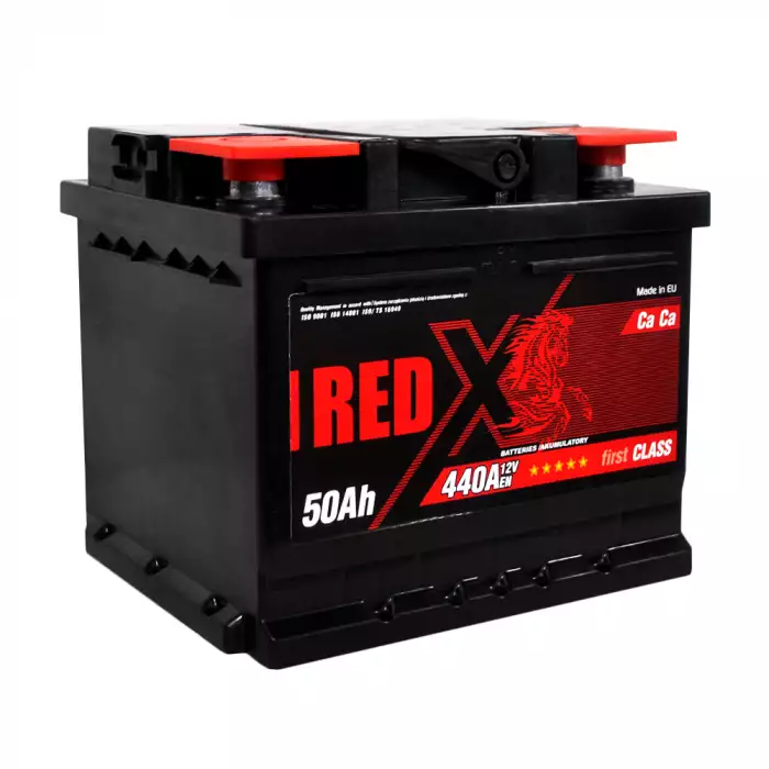 Автомобільний акумулятор RED X 6СТ-50Ah АзЕ 440A 545 88rx