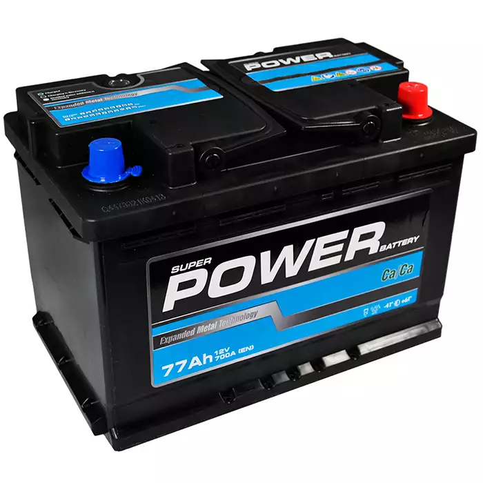 Автомобільний акумулятор POWER MF Black 6СТ-77Ah АзЕ 700A 5502252