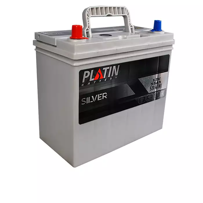 Автомобільний акумулятор PLATIN Silver Asia SMF 6СТ-55Ah Аз 520A 5502395/5502420 kalin