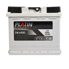 Автомобильный аккумулятор PLATIN Silver MF 6СТ-55Ah Аз 520A 5502515