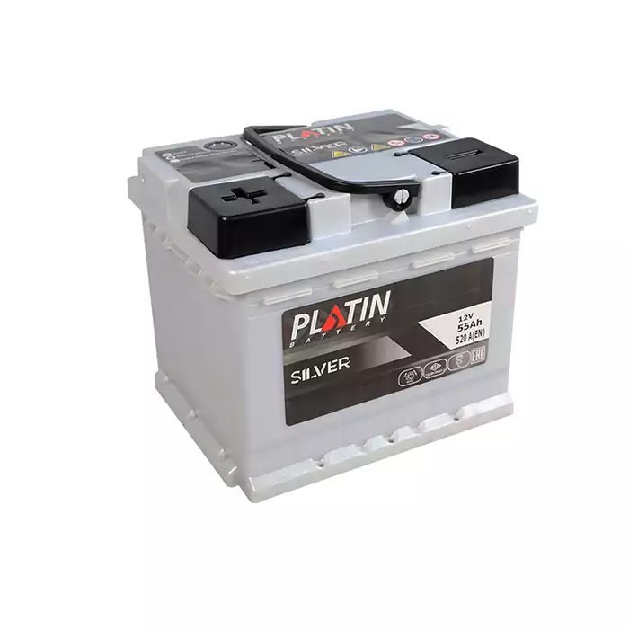 Автомобільний акумулятор PLATIN Silver MF 6СТ-55Ah Аз 520A 5502515