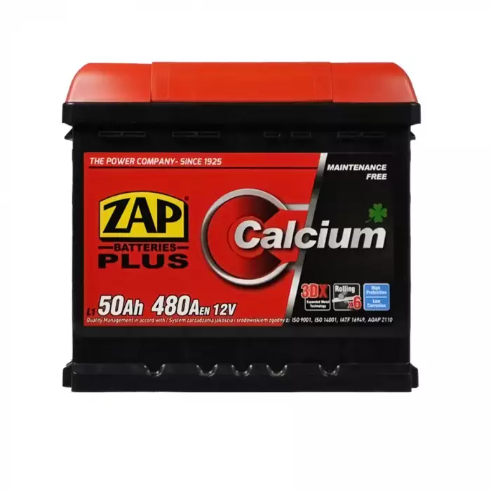 Автомобільний акумулятор ZAP Plus 6СТ-50Ah АзЕ 480A 550 95 550 95