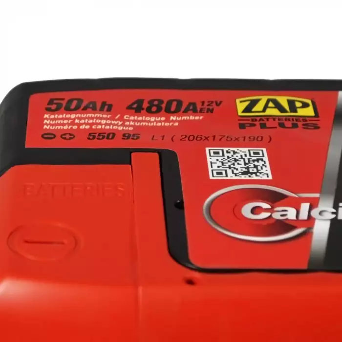 Автомобільний акумулятор ZAP Plus 6СТ-50Ah АзЕ 480A 550 95 550 95