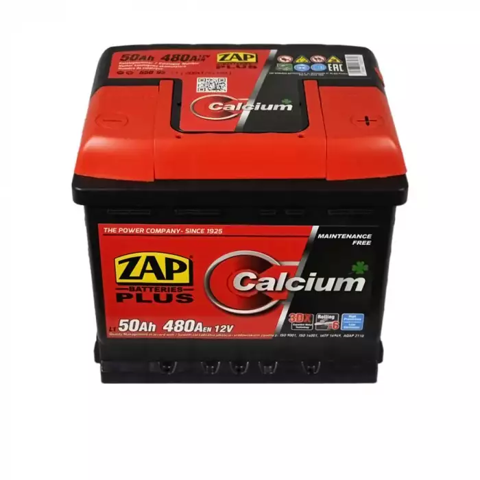 Автомобільний акумулятор ZAP Plus 6СТ-50Ah АзЕ 480A 550 95 550 95