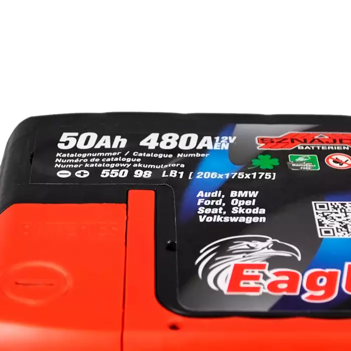 Автомобільний акумулятор SZNAJDER Plus 6СТ-50Ah АзЕ 480A 550 98
