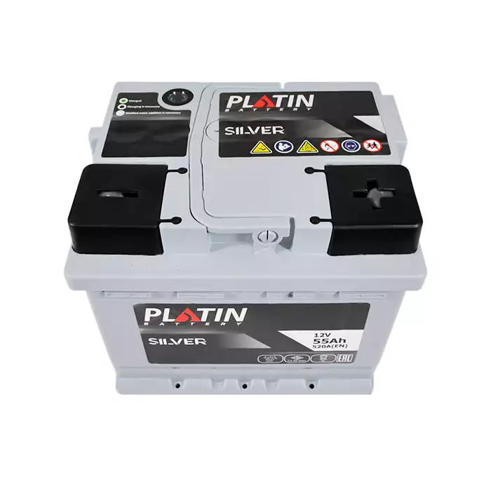 Автомобільний акумулятор PLATIN Silver MF 6СТ-55Ah АзЕ 520A 5552356