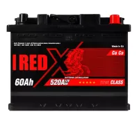 Автомобільний акумулятор RED X 6СТ-60Ah АзЕ 520A 555 80rx