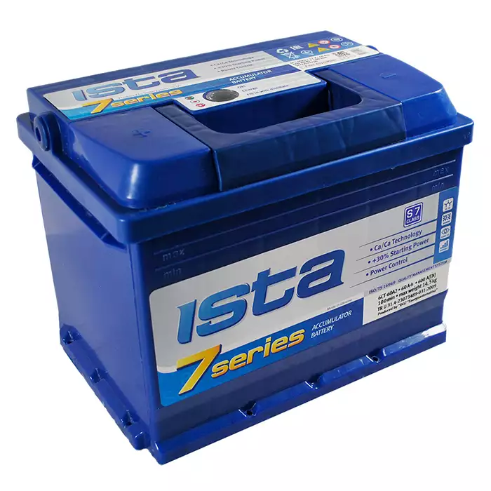 Автомобільний акумулятор ISTA 7 Series 6СТ-60Ah Аз 600A 5606020250155