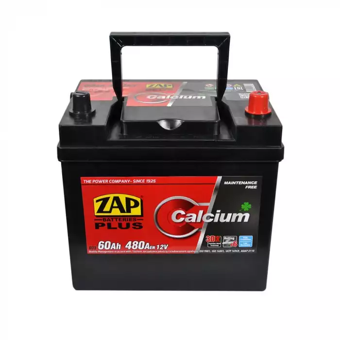 Автомобільний акумулятор ZAP Plus Calcium Asia 6СТ-60Аh АзЕ 480А 560 68z