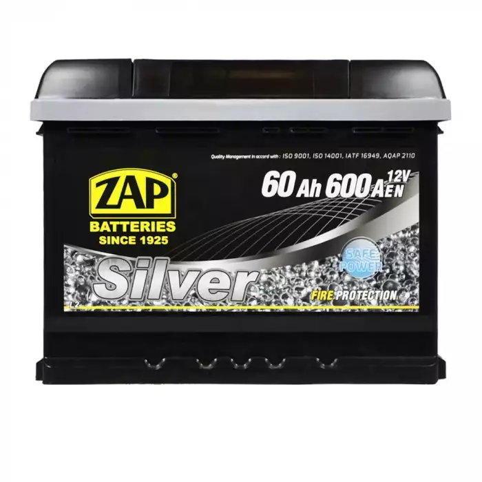 Автомобільний акумулятор ZAP Silver 6СТ-60Ah АзЕ 600A 560 83z