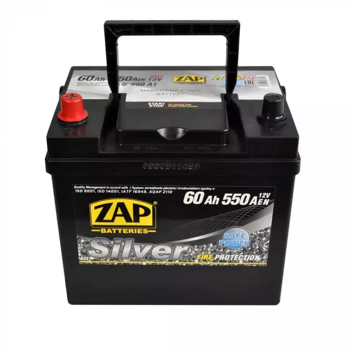 Автомобільний акумулятор ZAP Silver Calcium Asia 6СТ-60Аh Аз 550А 560 А1z