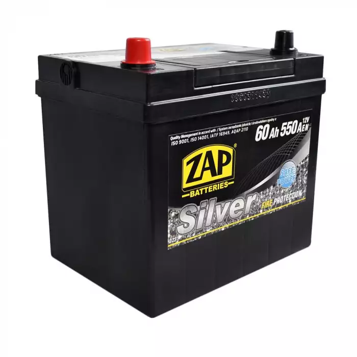 Автомобільний акумулятор ZAP Silver Calcium Asia 6СТ-60Аh Аз 550А 560 А1z