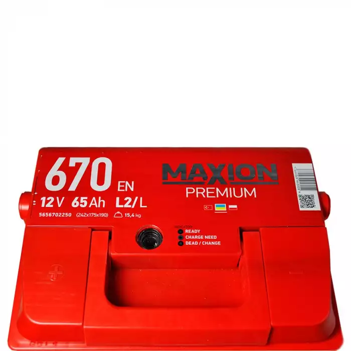 Автомобільний акумулятор MAXION Premium 6СТ-65Аh Аз 670A 5656702250-2