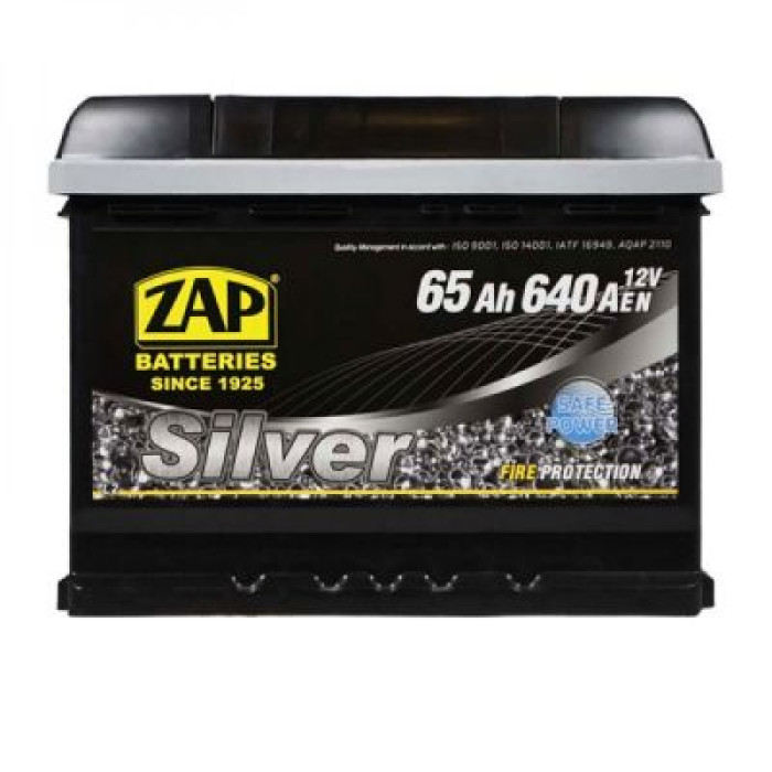 Автомобільний акумулятор ZAP Silver 6СТ-65Ah Аз 640A 565 85z