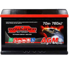 Автомобильный аккумулятор SZNAJDER AGM 6СТ-70Ah АзЕ 760A 570 02