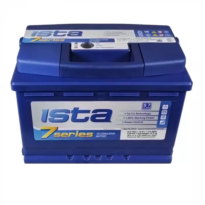 Автомобільний акумулятор ISTA 7 Series 6СТ-74Ah АзЕ 720A 5740404209