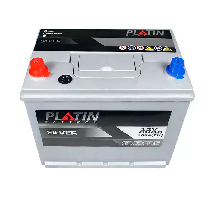 Автомобільний акумулятор PLATIN Silver Asia SMF 6СТ-80Ah Аз 780A 57521799