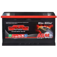 Автомобільний акумулятор SZNAJDER AGM 6СТ-80Ah АзЕ 800A 580 02