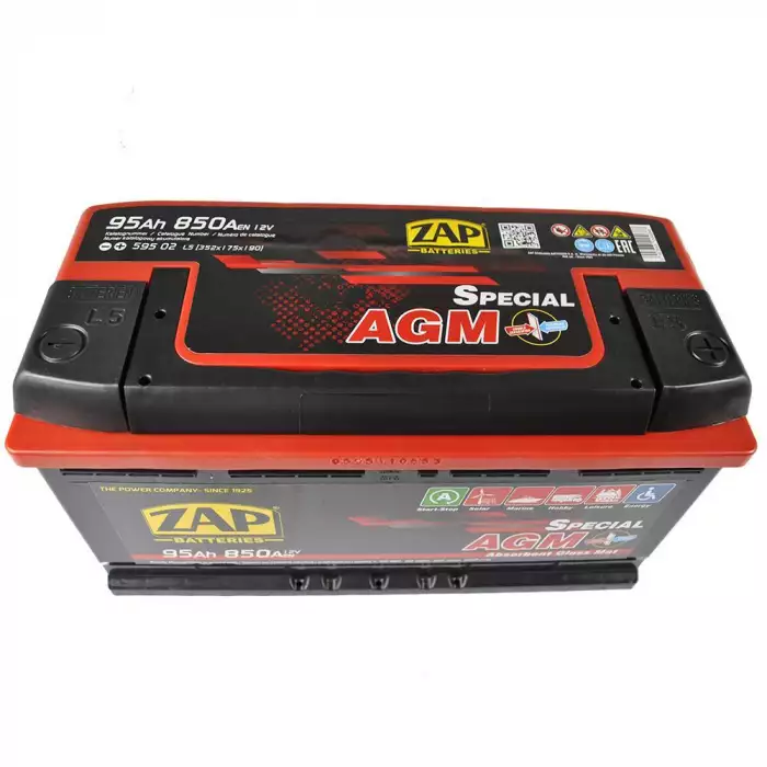Автомобільний акумулятор ZAP AGM 6СТ-95Ah АзЕ 850A 595 02z