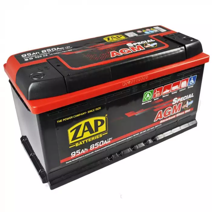 Автомобільний акумулятор ZAP AGM 6СТ-95Ah АзЕ 850A 595 02z