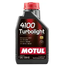 Автомобильное моторное масло MOTUL 4100 Turbolight 10W-40 1л 108644