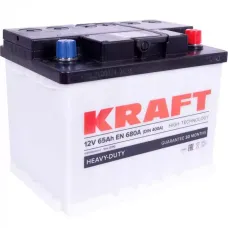 Автомобильный аккумулятор KRAFT 6СТ-65Ah АзЕ 680A (EN)