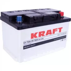 Автомобильный аккумулятор KRAFT 6СТ-75Ah АзЕ 750A (EN)