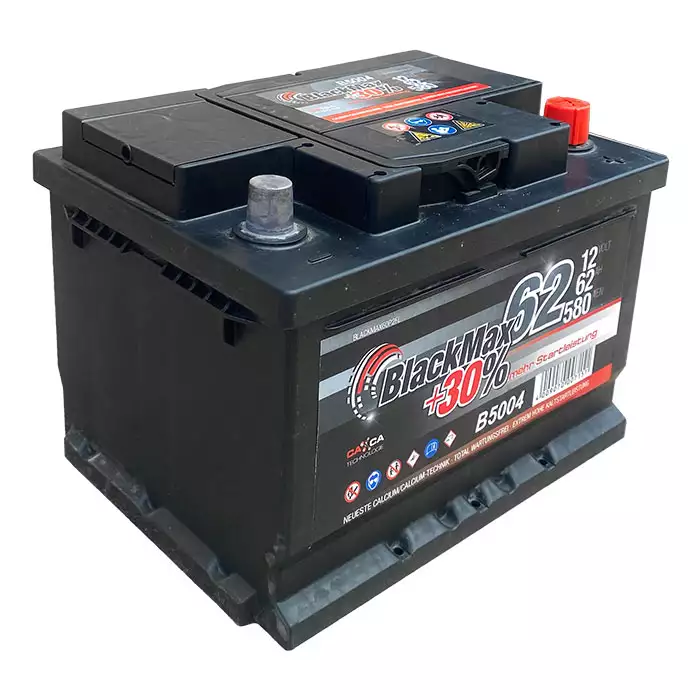 Автомобільний акумулятор BlackMax 6СТ-62Ah АзЕ 580A (EN) B5004