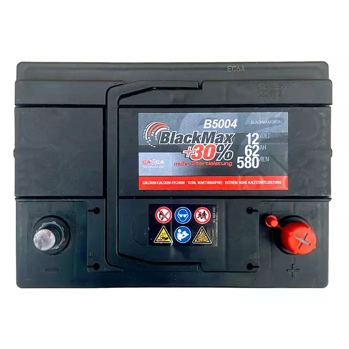 Автомобільний акумулятор BlackMax 6СТ-62Ah АзЕ 580A (EN) B5004