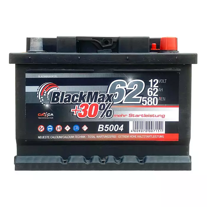 Автомобільний акумулятор BlackMax 6СТ-62Ah АзЕ 580A (EN) B5004