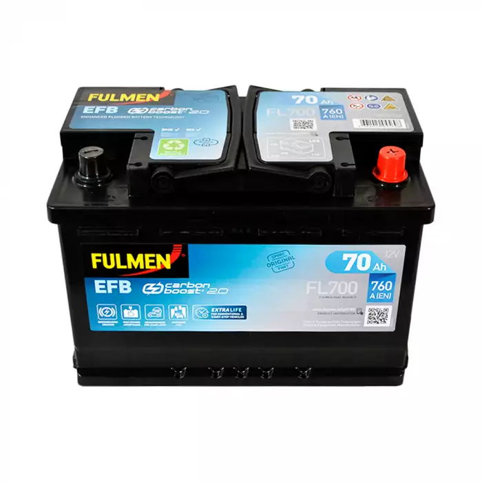 Автомобільний акумулятор FULMEN Start-Stop EFB 6СТ-70Ah АзЕ 760A FL700