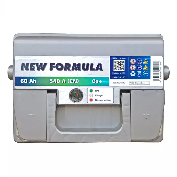 Автомобільний акумулятор ISTA - New Formula 6СТ-60Ah АзЕ 540А (EN) 5602204249