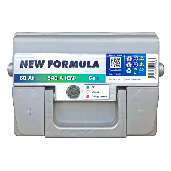 Автомобільний акумулятор ISTA - New Formula 6СТ-60Ah Аз 540 (EN) 5602202250