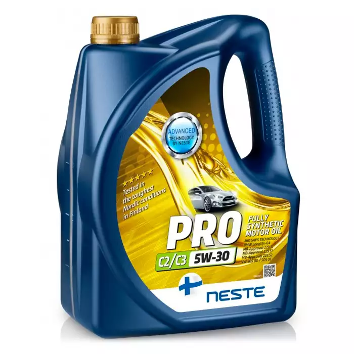Автомобильное моторное масло Neste Pro C2/C3 5W-30 4л