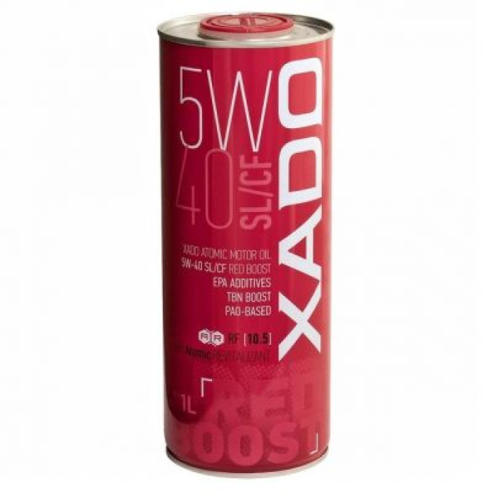 Автомобільна моторна олива XADO Red Boost 5W-40 1л