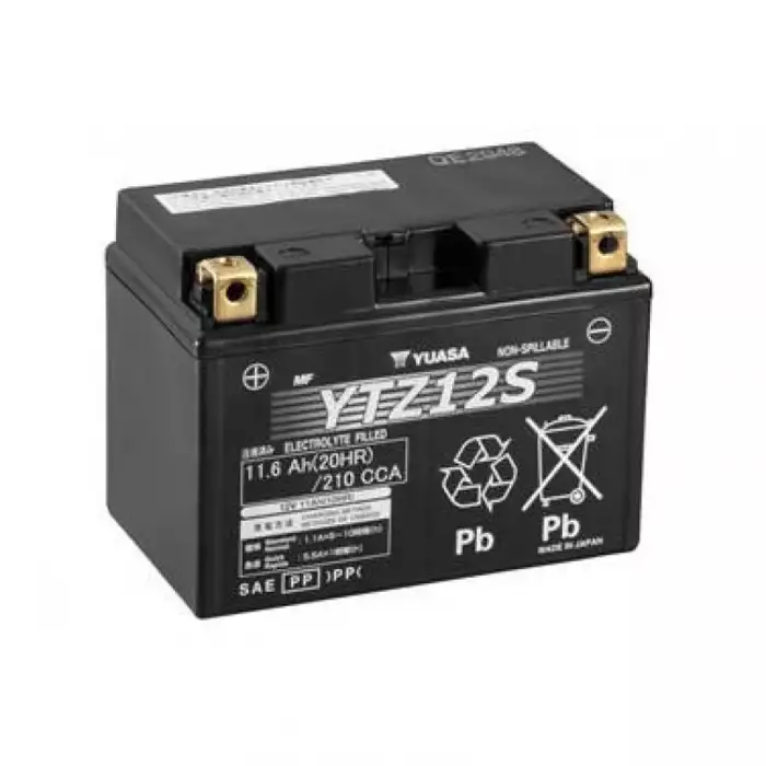 Мото акумулятор Yuasa High Performance MF VRLA Battery GEL 6СТ-11,6Ah Аз 210А (EN) YTZ12S