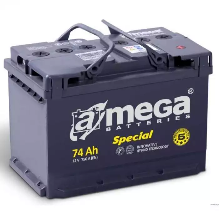 Автомобильный аккумулятор A-Mega Special 6СТ-74Ah АзЕ 750A (EN)
