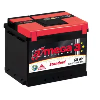 Автомобильный аккумулятор A-Mega Standard 6СТ-60Ah АзЕ 540A (EN)