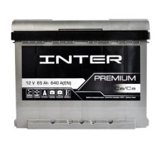 Автомобильный аккумулятор INTER Premium 6СТ-65Ah АзЕ 640A (EN)