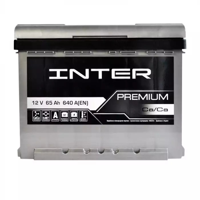 Автомобільний акумулятор INTER Premium 6СТ-65Ah АзЕ 640A (EN)
